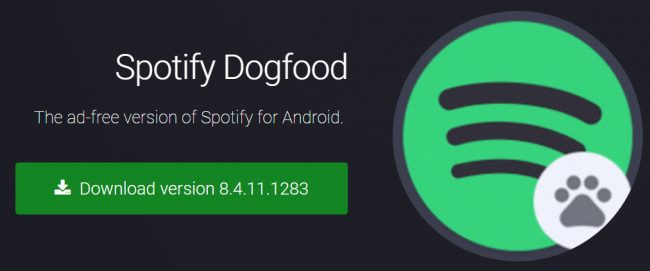 Spotify dog food download free